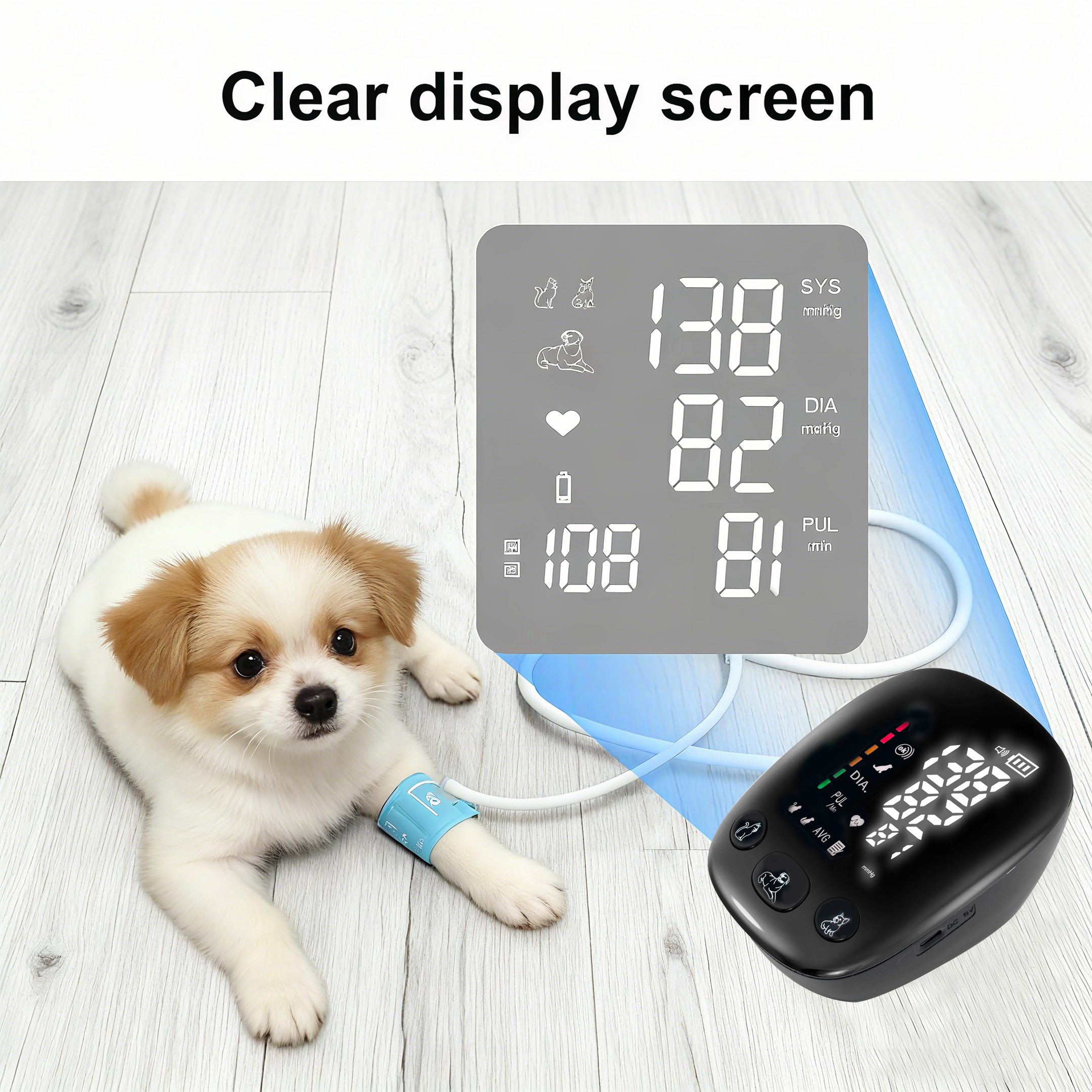 KELLYUNION Veterinary Electronic Blood Pressure Monitor: Accurate, Fast & Animal-Friendly